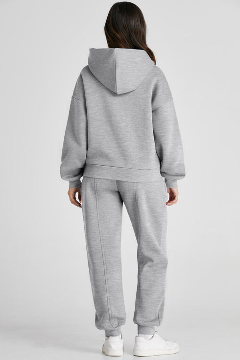 'Nyssa' Long Sleeve Hoodie and Pants Activewear Set - Celes Fashion